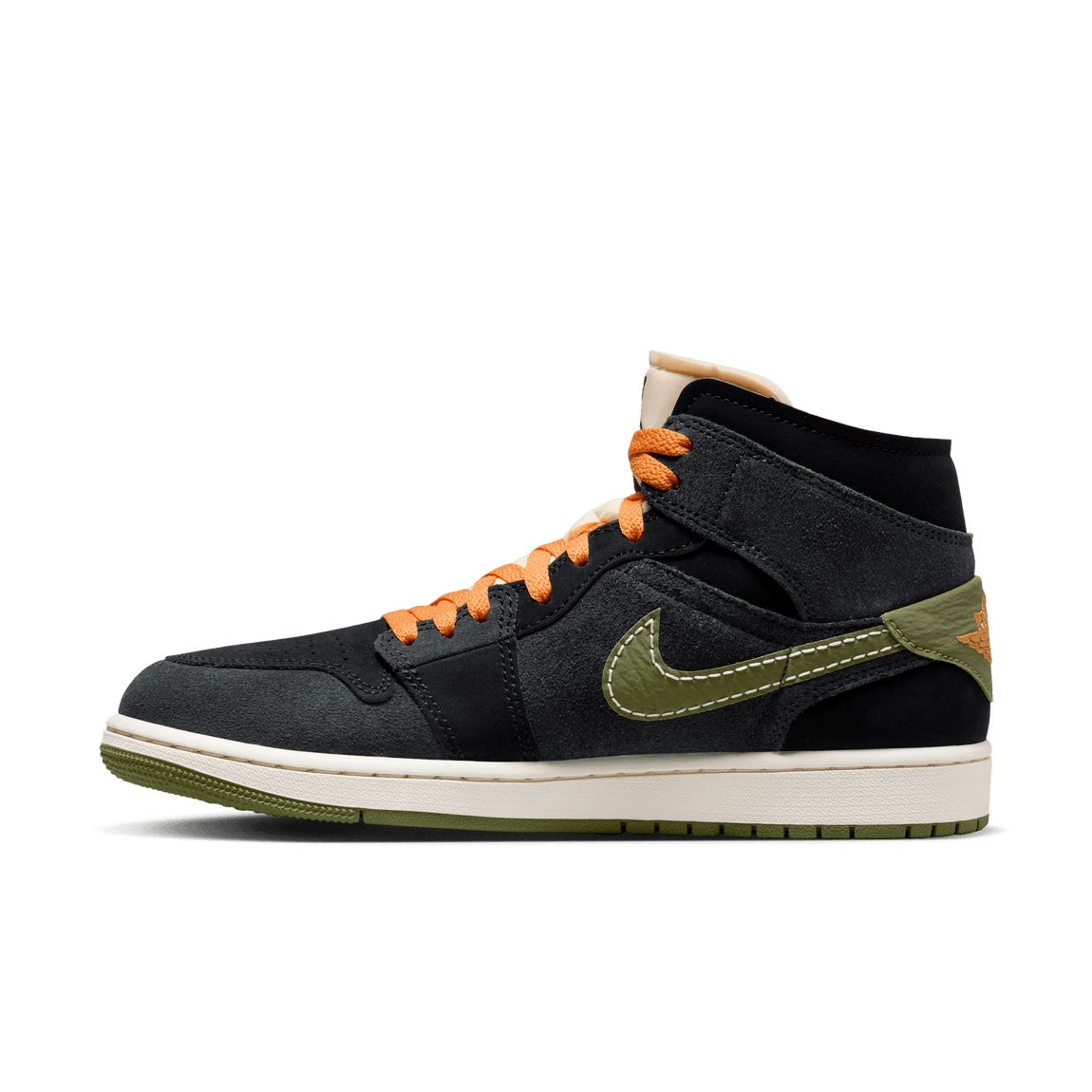 Air Jordan 1 Mid SE Craft (Anthracite/Sky J LT Olive-Black) - Air Jordan 1 Mid SE Craft (Anthracite/Sky J LT Olive-Black) - 