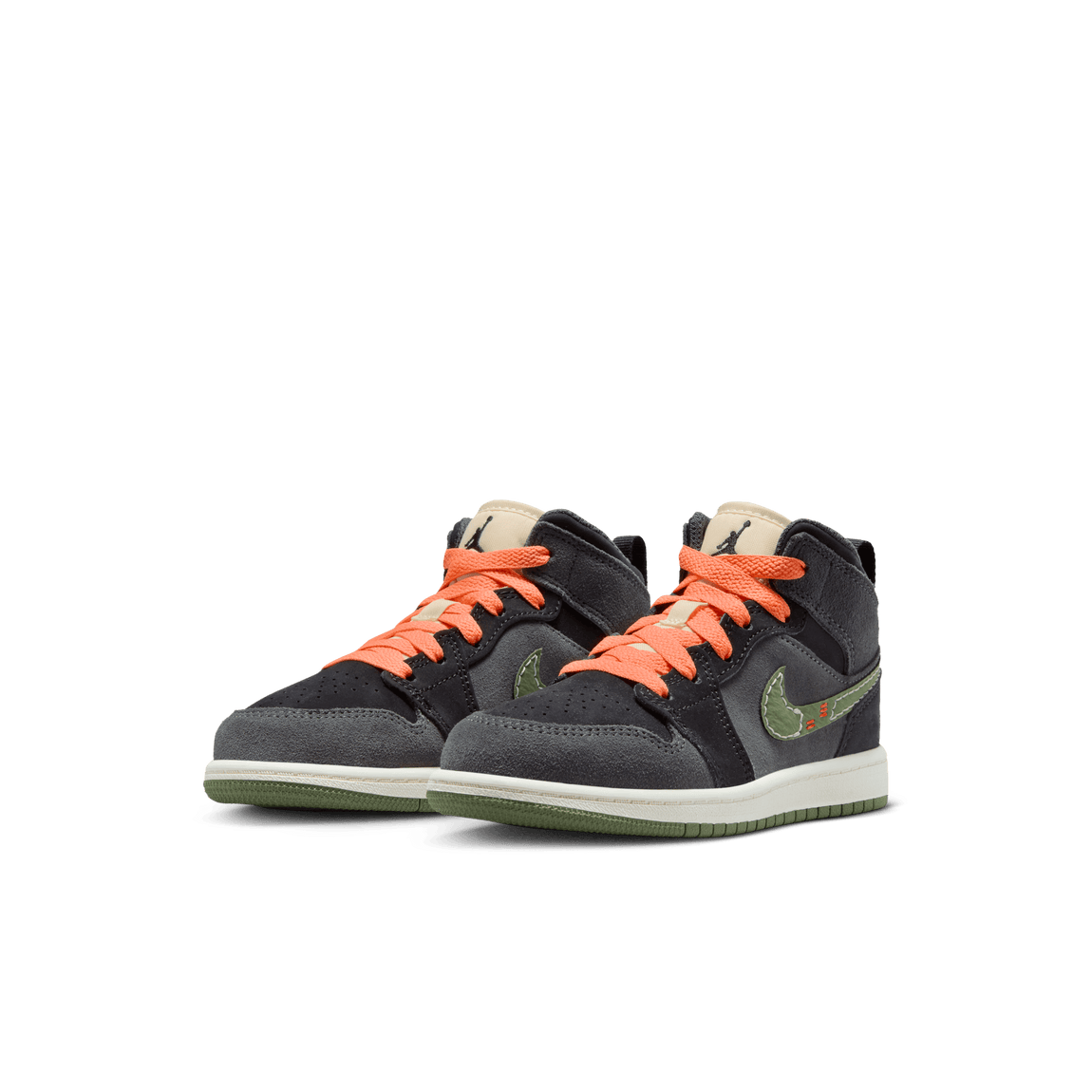 Air Jordan 1 Mid SE Craft PS (Anthracite/Sky J Light Olive-Black) - Air Jordan 1 Mid SE Craft PS (Anthracite/Sky J Light Olive-Black) - 