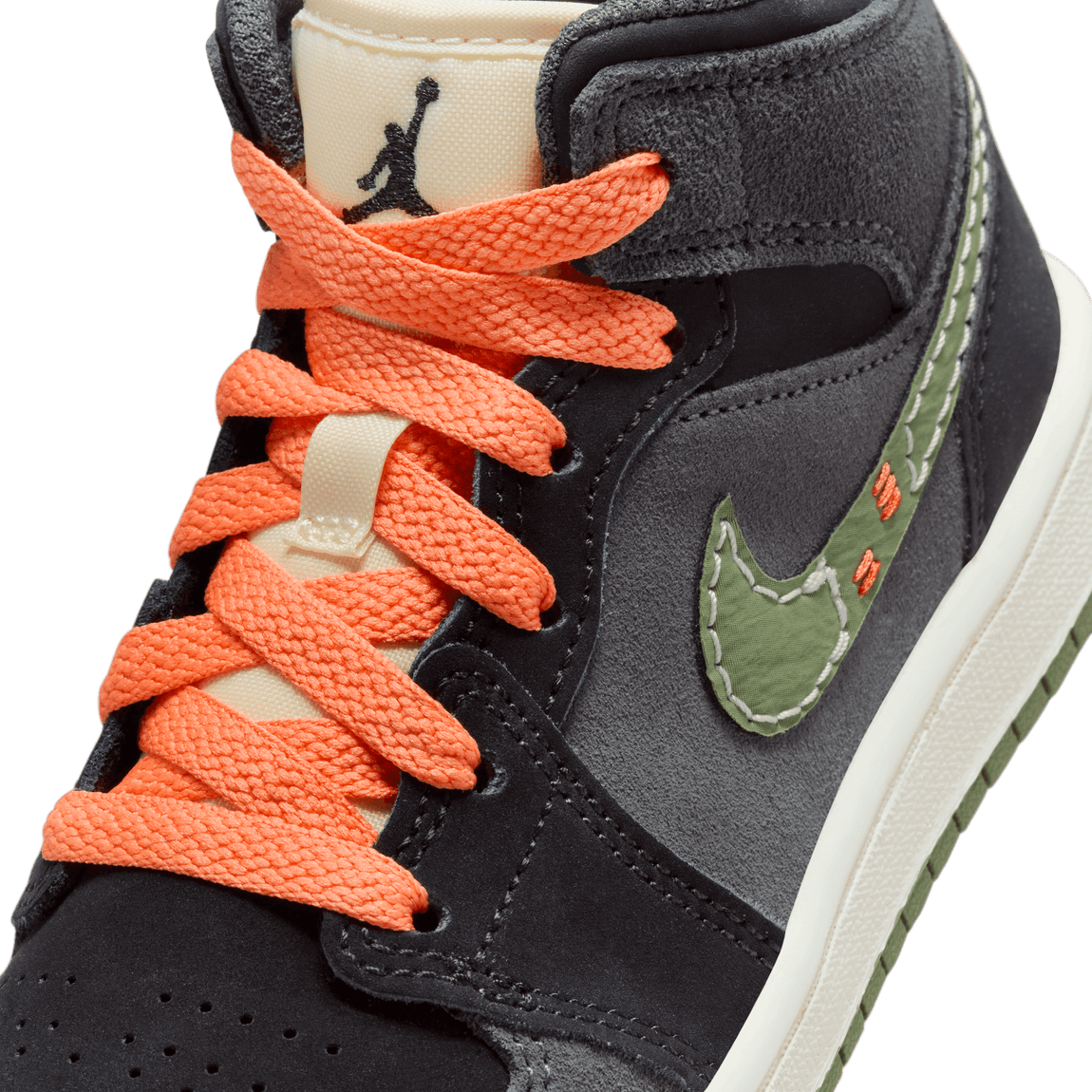 Air Jordan 1 Mid SE Craft PS (Anthracite/Sky J Light Olive-Black) - Air Jordan 1 Mid SE Craft PS (Anthracite/Sky J Light Olive-Black) - 