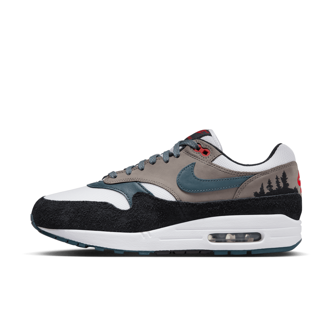 direktør kom sammen filthy Nike Air Max 1 Premium (White/Slate Blue/Black-Soft Grey) 5/25 – Centre