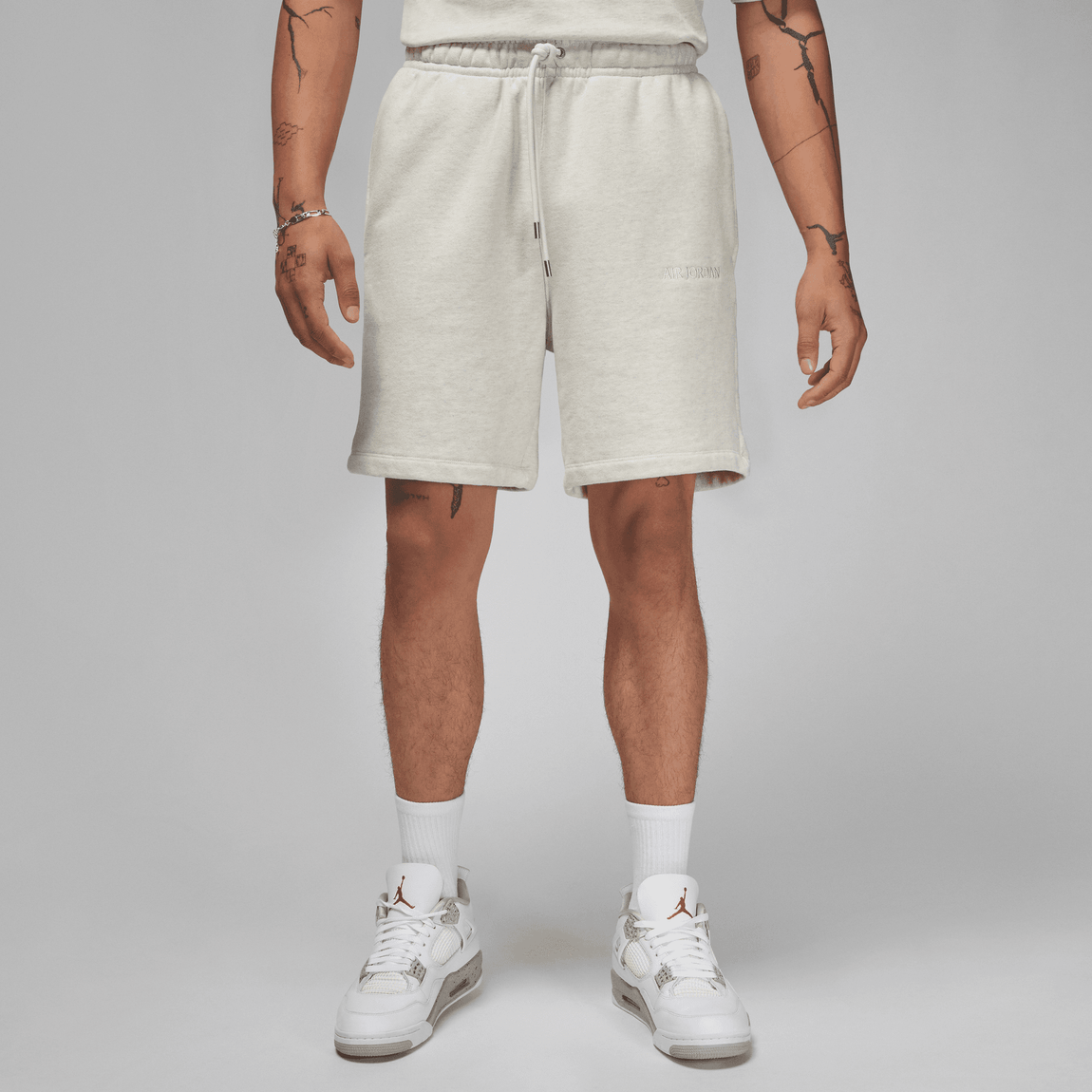 Air Jordan Wordmark Shorts (Oatmeal Heather) - Air Jordan Wordmark Shorts (Oatmeal Heather) - 
