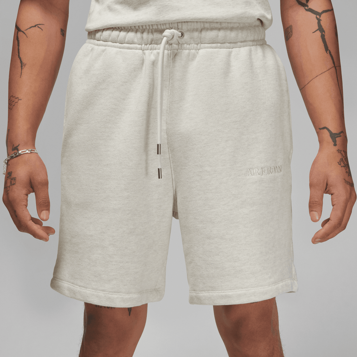 Air Jordan Wordmark Shorts (Oatmeal Heather) - Air Jordan Wordmark Shorts (Oatmeal Heather) - 