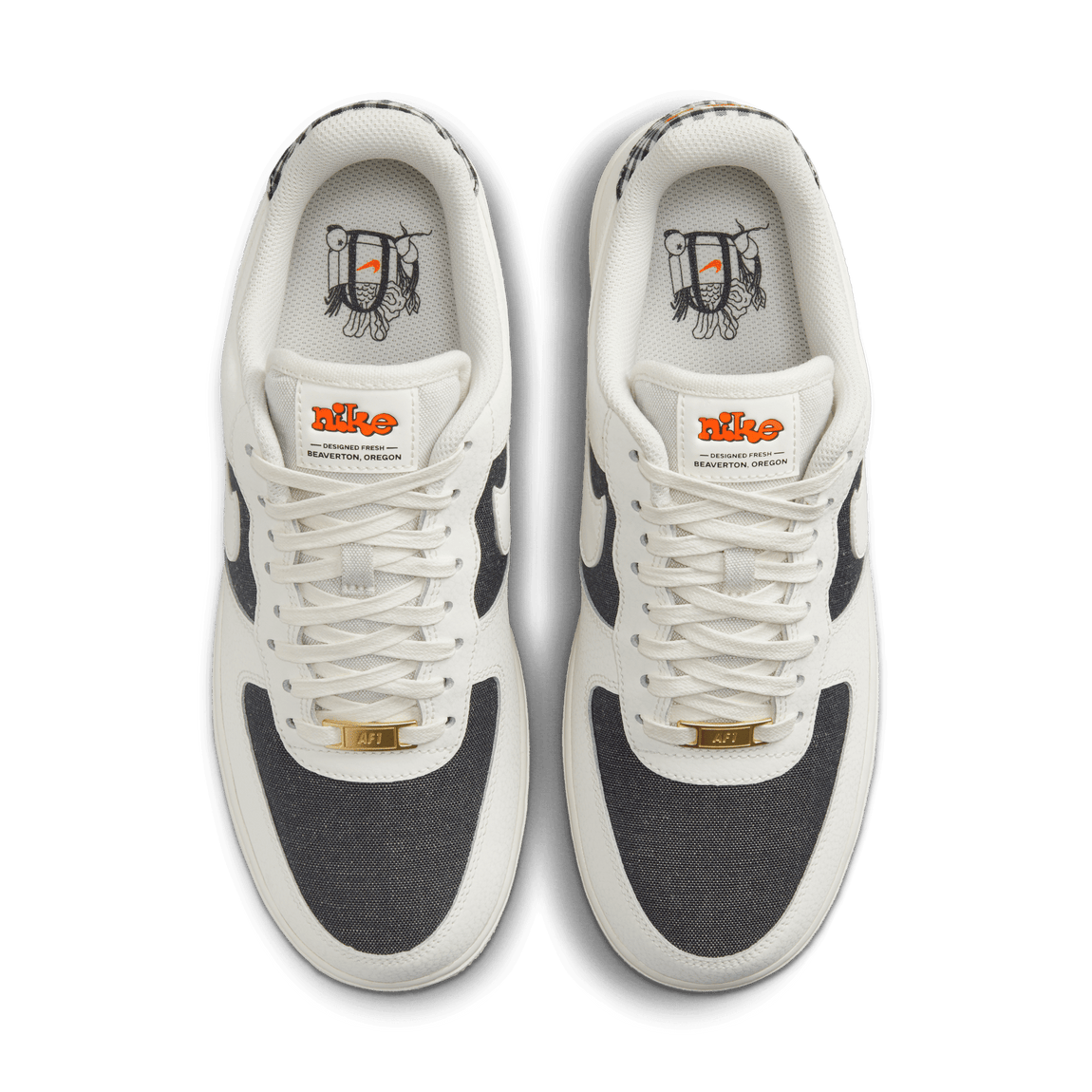 Nike Air Force 1 '07 (Sail/Dark Smoke Grey-Safety Orange) 5/25 - Nike Air Force 1 '07 (Sail/Dark Smoke Grey-Safety Orange) 5/25 - 