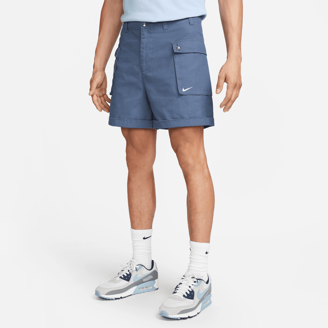 Nike Life Shorts (Diffused Blue/White) - Nike Life Shorts (Diffused Blue/White) - 