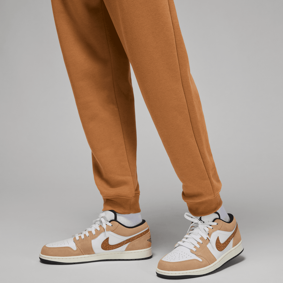 Jordan Essential Fleece Joggers Sweatpants (Light British Tan/White) - Jordan Essential Fleece Joggers Sweatpants (Light British Tan/White) - 