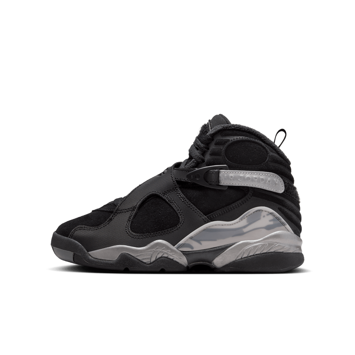 Air Jordan 8 Retro Winterized GS (Black/Gunsmoke-Metallic Silver) - Air Jordan 8 Retro Winterized GS (Black/Gunsmoke-Metallic Silver) - 