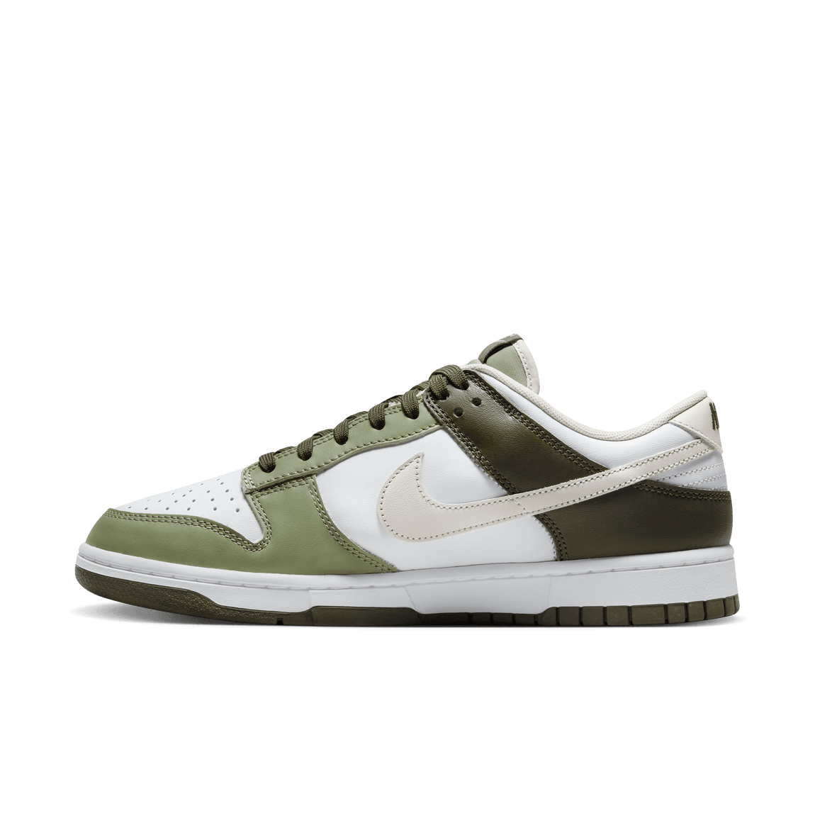 Nike Dunk Low (White/Light Bone-Oil Green-Cargo Khaki) - Nike Dunk Low (White/Light Bone-Oil Green-Cargo Khaki) - 