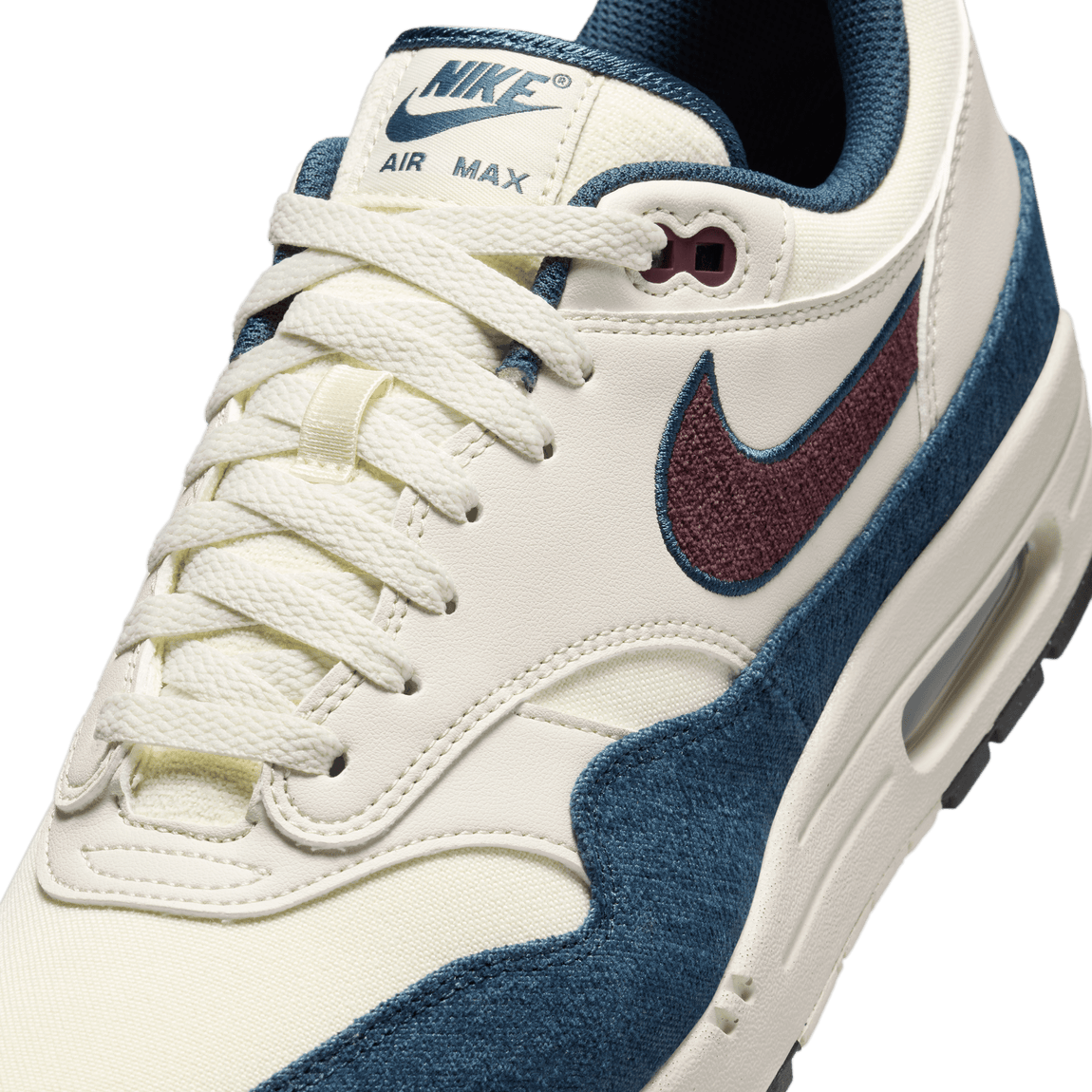 Nike Air Max 1 Coconut Milk Burgundy Crush Armory Navy Centre