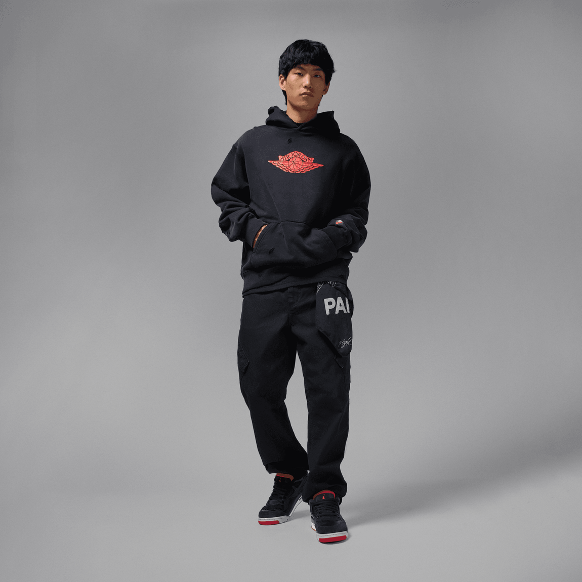 Air Jordan 4 RM (Black/Varsity Red-Wolf Grey-White) - Air Jordan 4 RM (Black/Varsity Red-Wolf Grey-White) - 