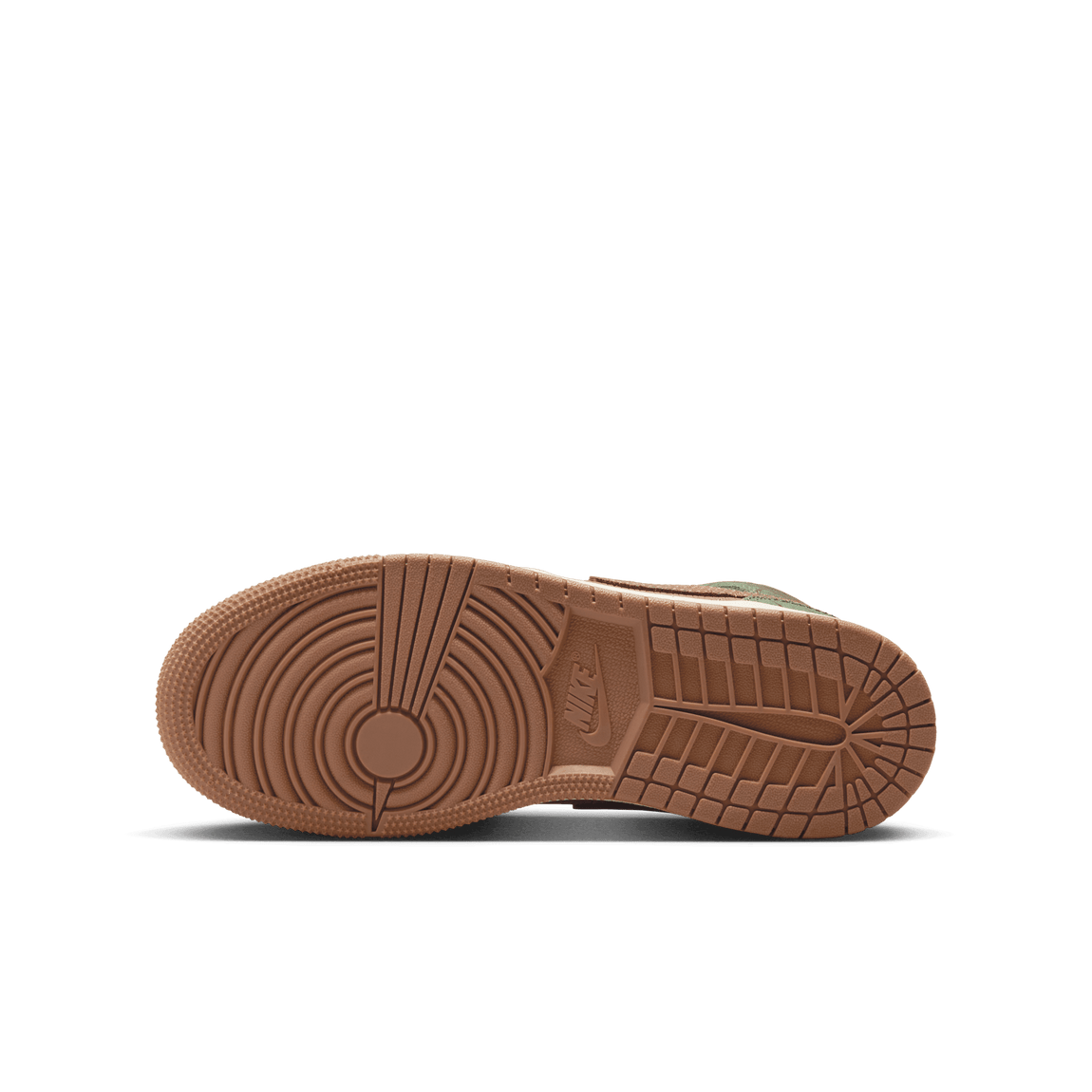 Air Jordan 1 Mid Sneaker School GS (Archaeo Brown/Light Olive-Treeline) - Air Jordan 1 Mid Sneaker School GS (Archaeo Brown/Light Olive-Treeline) - 