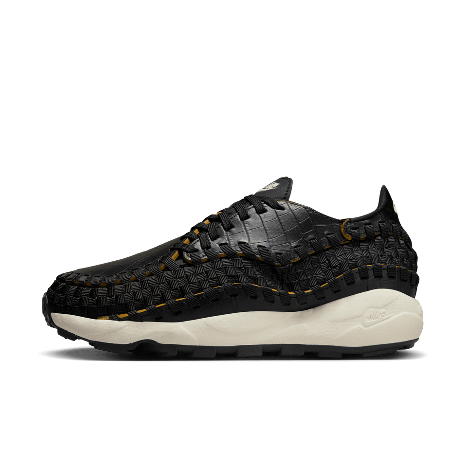 Women's Nike Air Footscape Woven Premium (Black/Pale Ivory-Desert Ochre) - Nike