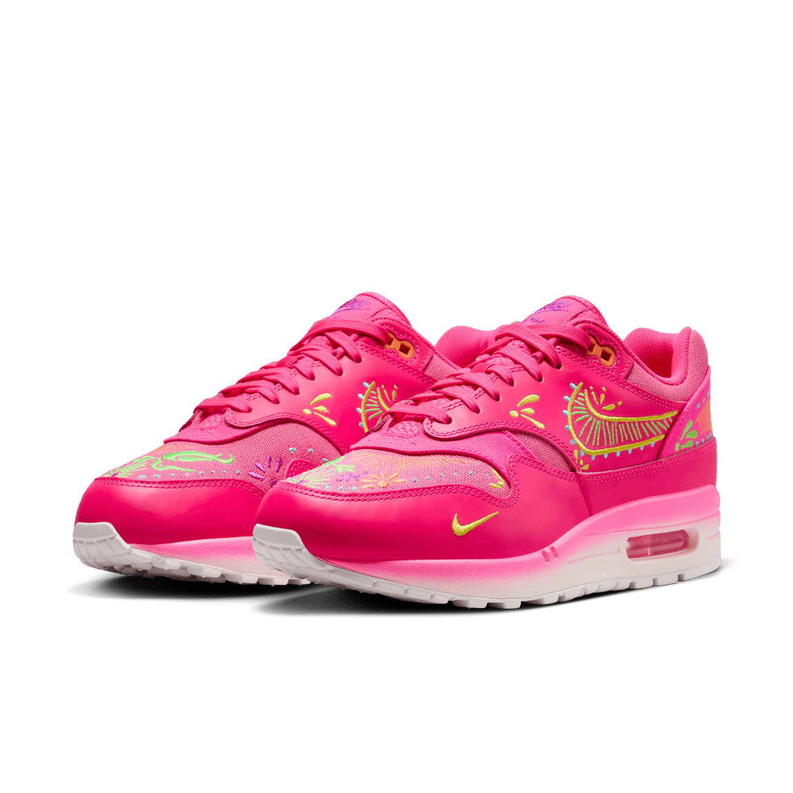 Nike Air Max 1 Premium ( Hyper Pink / Sail / Opti Yellow / Green Strike ) - Nike Air Max 1 Premium ( Hyper Pink / Sail / Opti Yellow / Green Strike ) - 