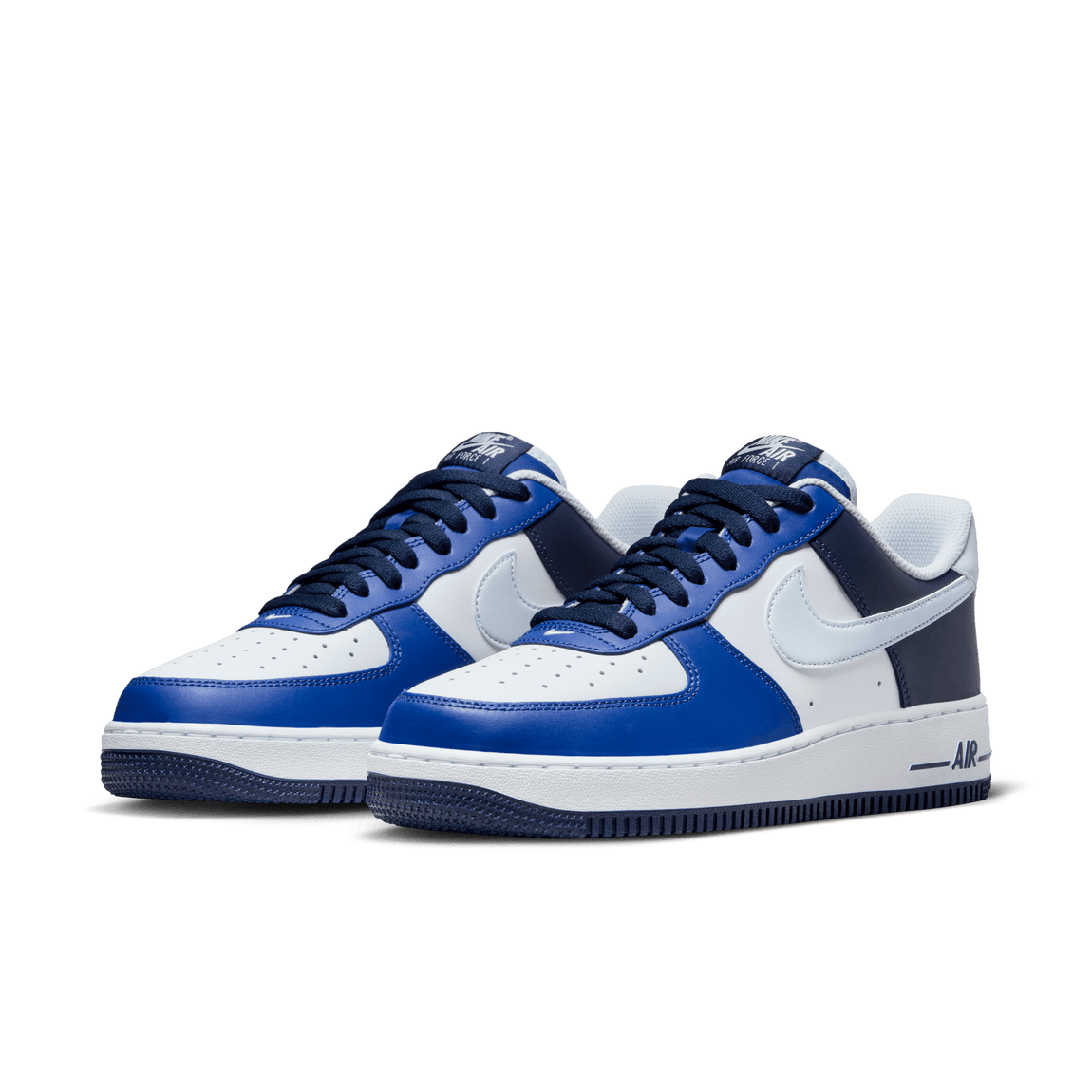 Nike Air Force 1 '07 LV8 (White/Football Grey-Game Royal) - Nike Air Force 1 '07 LV8 (White/Football Grey-Game Royal) - 