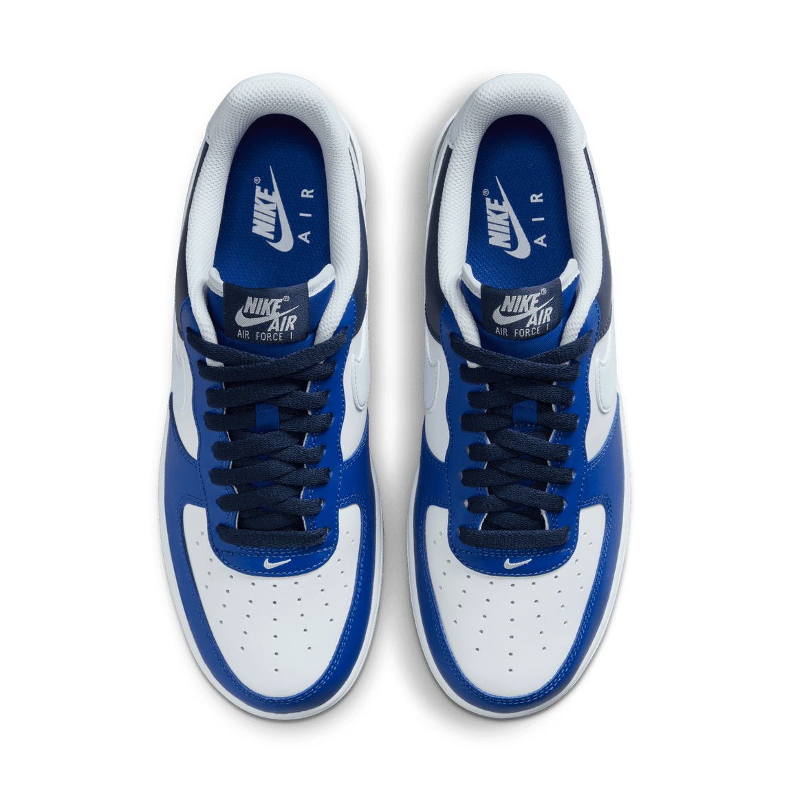 Nike Air Force 1 '07 LV8 (White/Football Grey-Game Royal) - Nike Air Force 1 '07 LV8 (White/Football Grey-Game Royal) - 