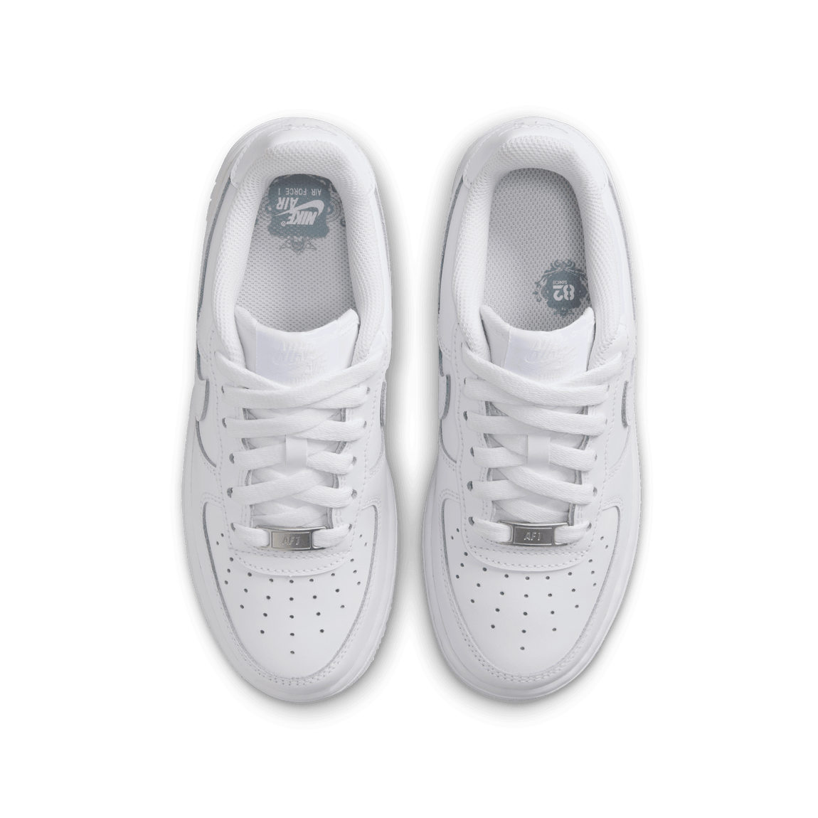 Nike Air Force 1 LE GS (White/White) - Nike Air Force 1 LE GS (White/White) - 