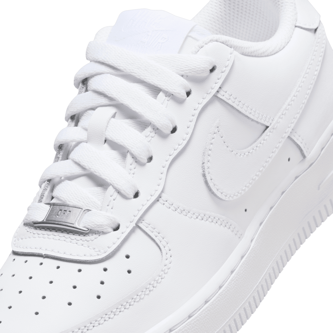 Nike Air Force 1 LE GS (White/White) - Nike Air Force 1 LE GS (White/White) - 