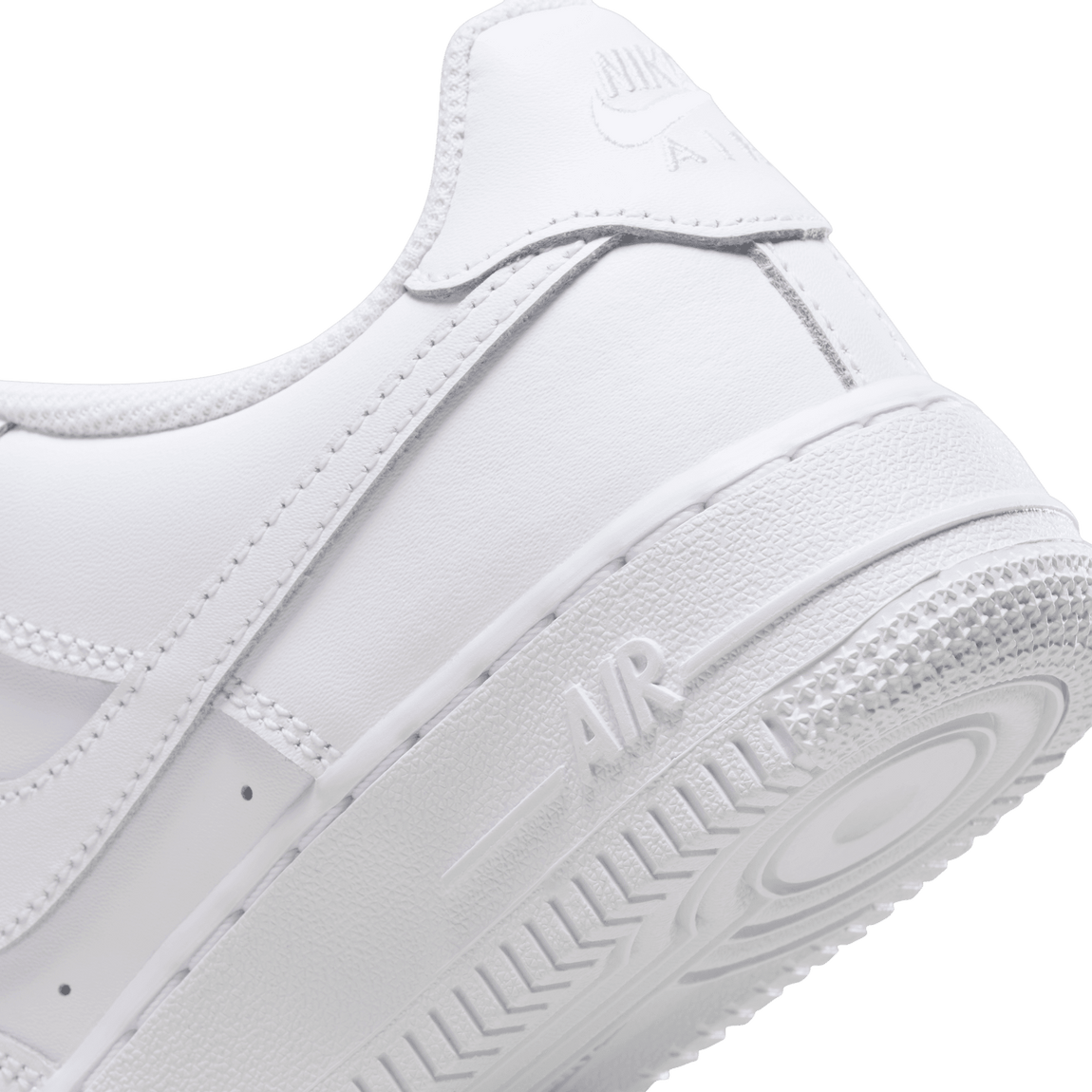 Nike Air Force 1 LE GS (White/White) - Nike Air Force 1 LE GS (White/White) - 