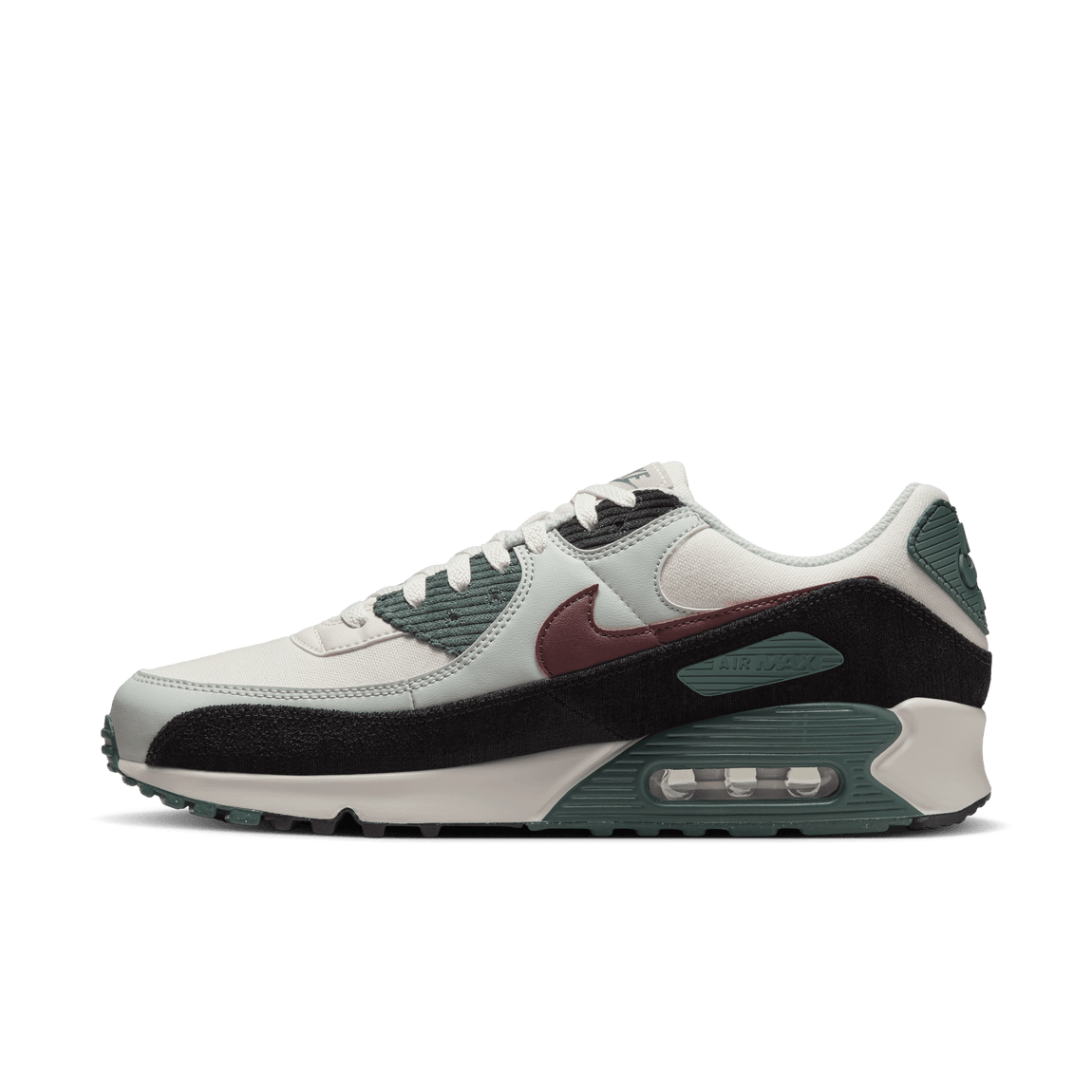 Nike Air Max 90 Premium Phantom Burgundy Crush Vintage Green