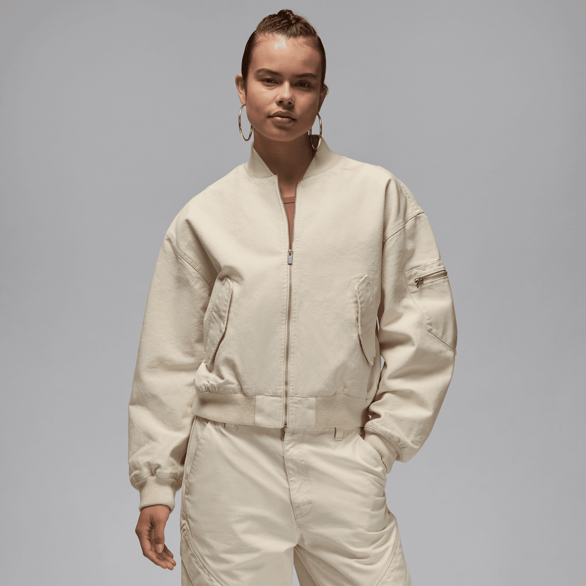 Women s Jordan Renegade Lightweight Jacket Legend Lt Brown Centre