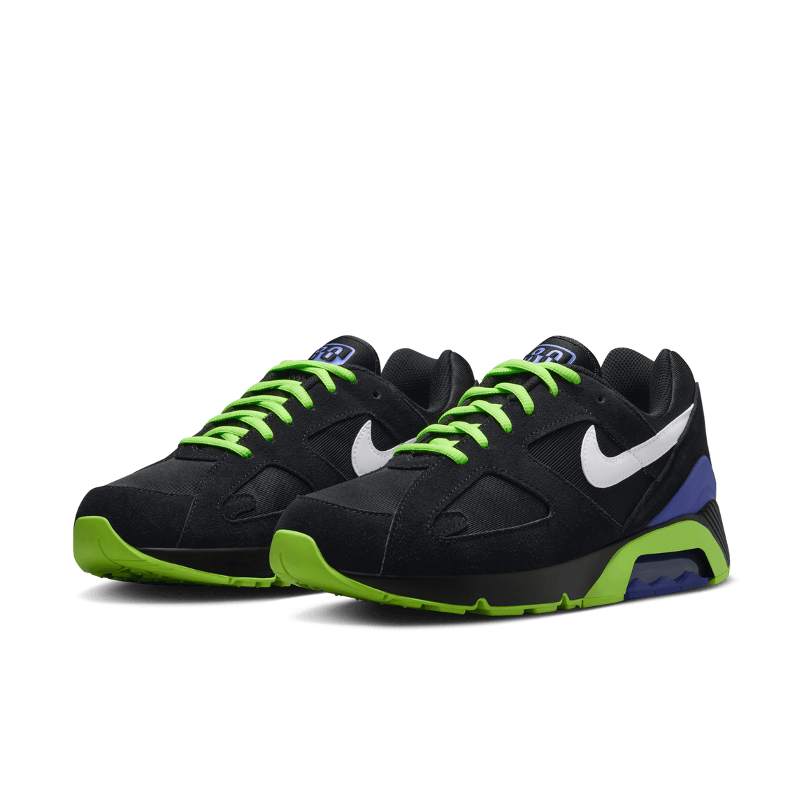 Nike Air Max 180 QS (Black/White-Action Green-Persian Violet) - Nike Air Max 180 QS (Black/White-Action Green-Persian Violet) - 