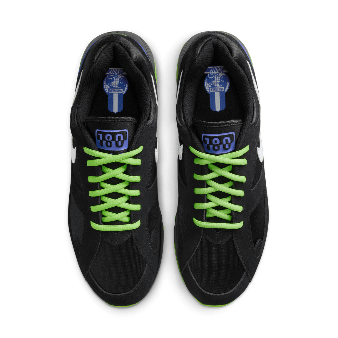 Nike Air Max 180 QS (Black/White-Action Green-Persian Violet) - Nike Air Max 180 QS (Black/White-Action Green-Persian Violet) - 