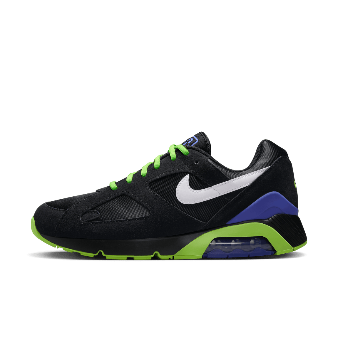 Nike Air Max 180 QS (Black/White-Action Green-Persian Violet) - Nike Air Max 180 QS (Black/White-Action Green-Persian Violet) - 