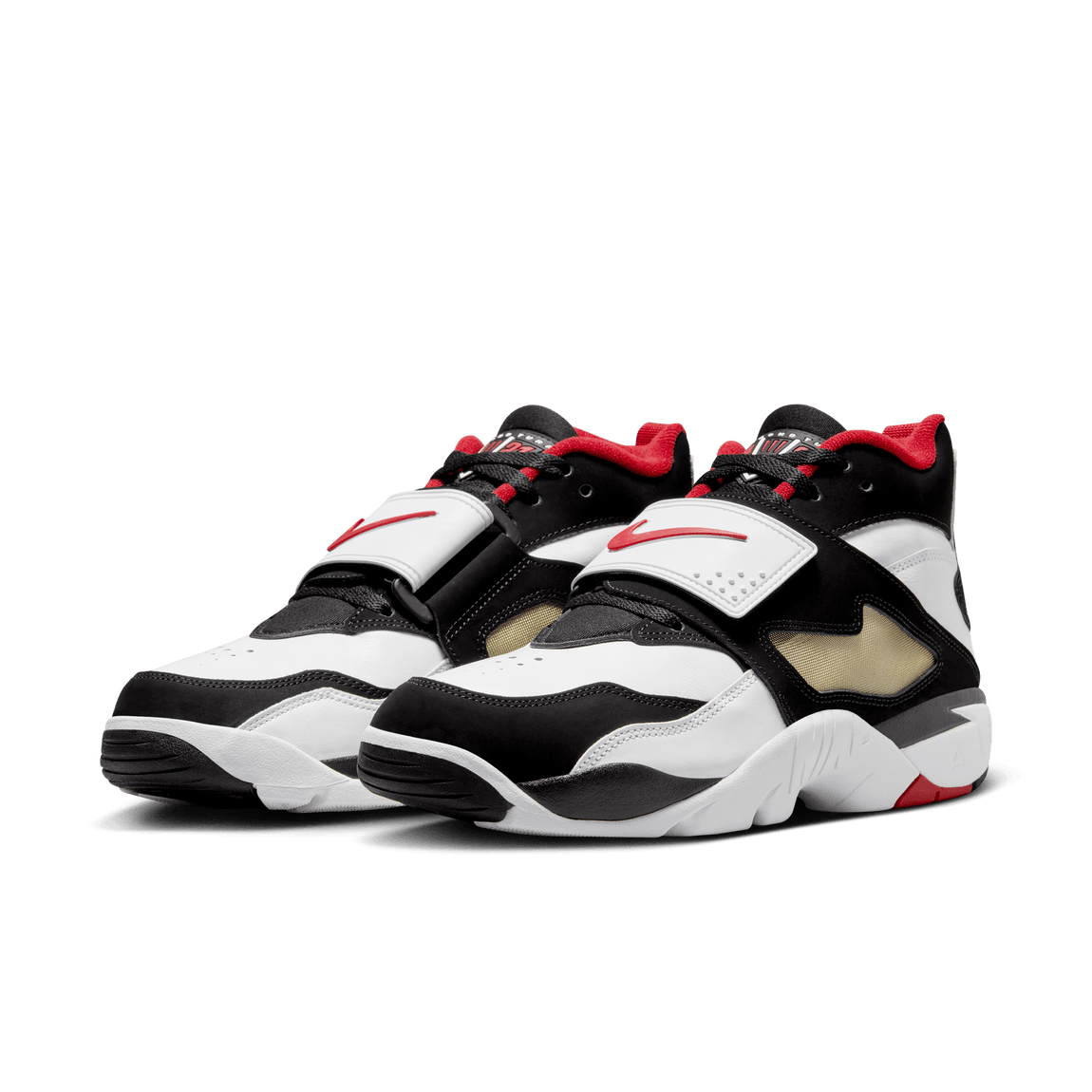 Nike Air Diamond Turf (White/Fire Red-Black-Metallic Gold) - Nike Air Diamond Turf (White/Fire Red-Black-Metallic Gold) - 