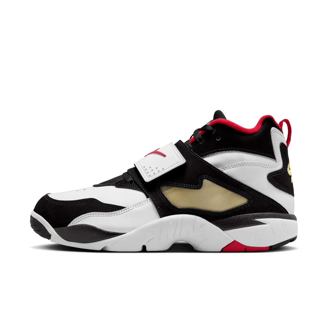 Nike Air Diamond Turf (White/Fire Red-Black-Metallic Gold) - Nike Air Diamond Turf (White/Fire Red-Black-Metallic Gold) - 