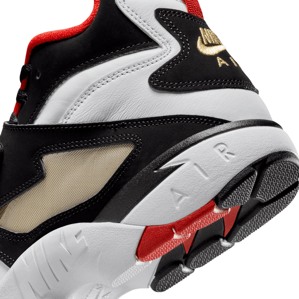 Nike Air Diamond Turf (White/Fire Red-Black-Metallic Gold) - Nike Air Diamond Turf (White/Fire Red-Black-Metallic Gold) - 