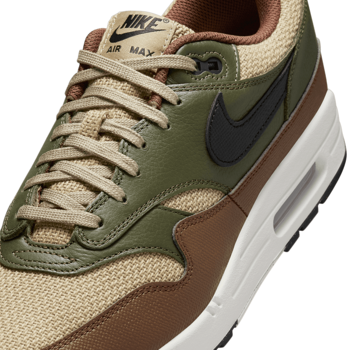 Nike Air Max 1 Essential Premium Neutral Olive Black Cargo Khaki Centre