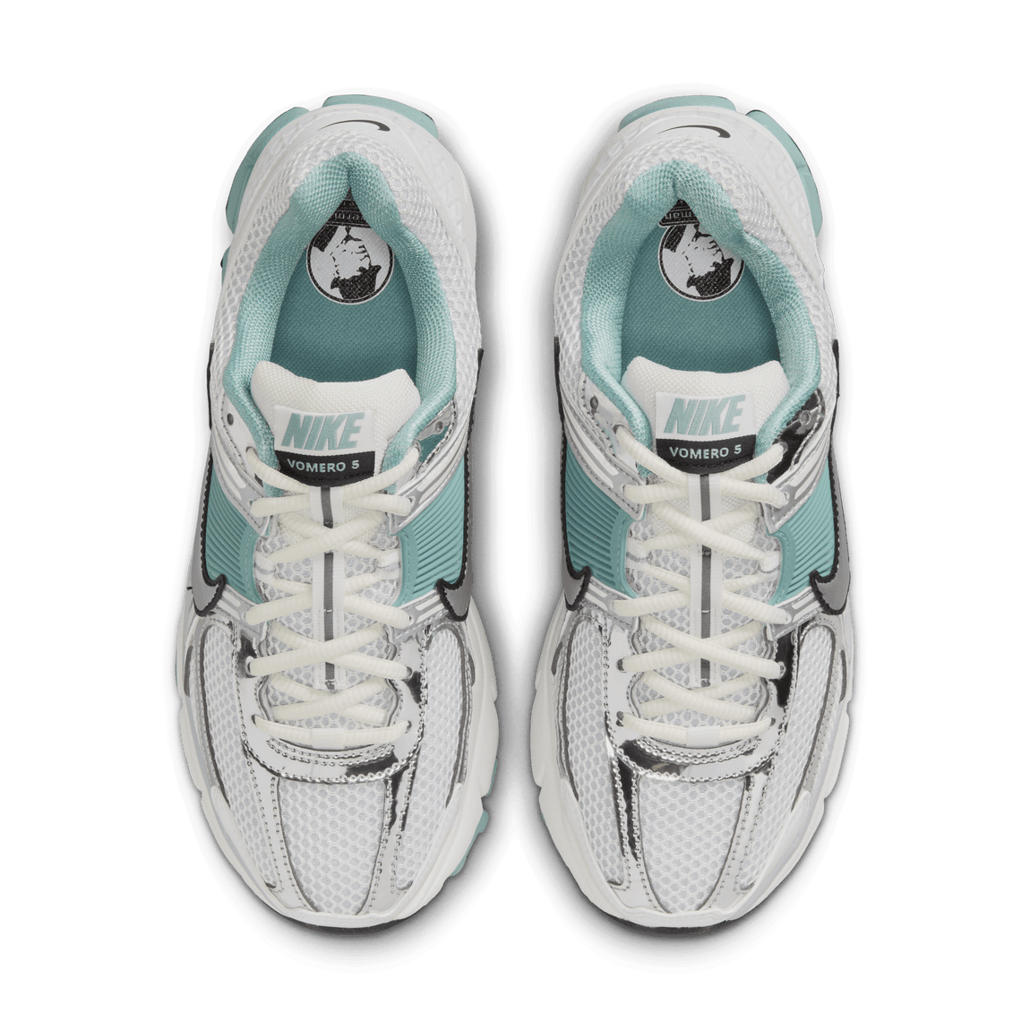 Women's Nike Zoom Vomero 5 (Summit White/Metallic Silver-Wolf Grey) - Women's Nike Zoom Vomero 5 (Summit White/Metallic Silver-Wolf Grey) - 