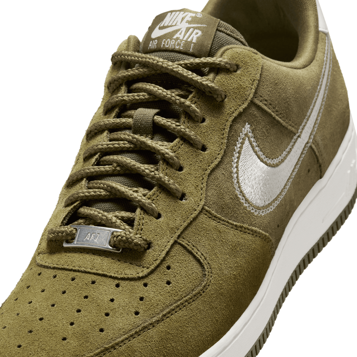 Nike Air Force 1 '07 LV8 (Medium Olive/Sail) - Nike Air Force 1 '07 LV8 (Medium Olive/Sail) - 