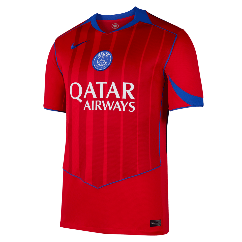 Nike Paris Saint-Germain 2025/26 Stadium Dri-FIT Total 90 Soccer Replica (Global Red/Sport Red/Hyper Royal) - Shop