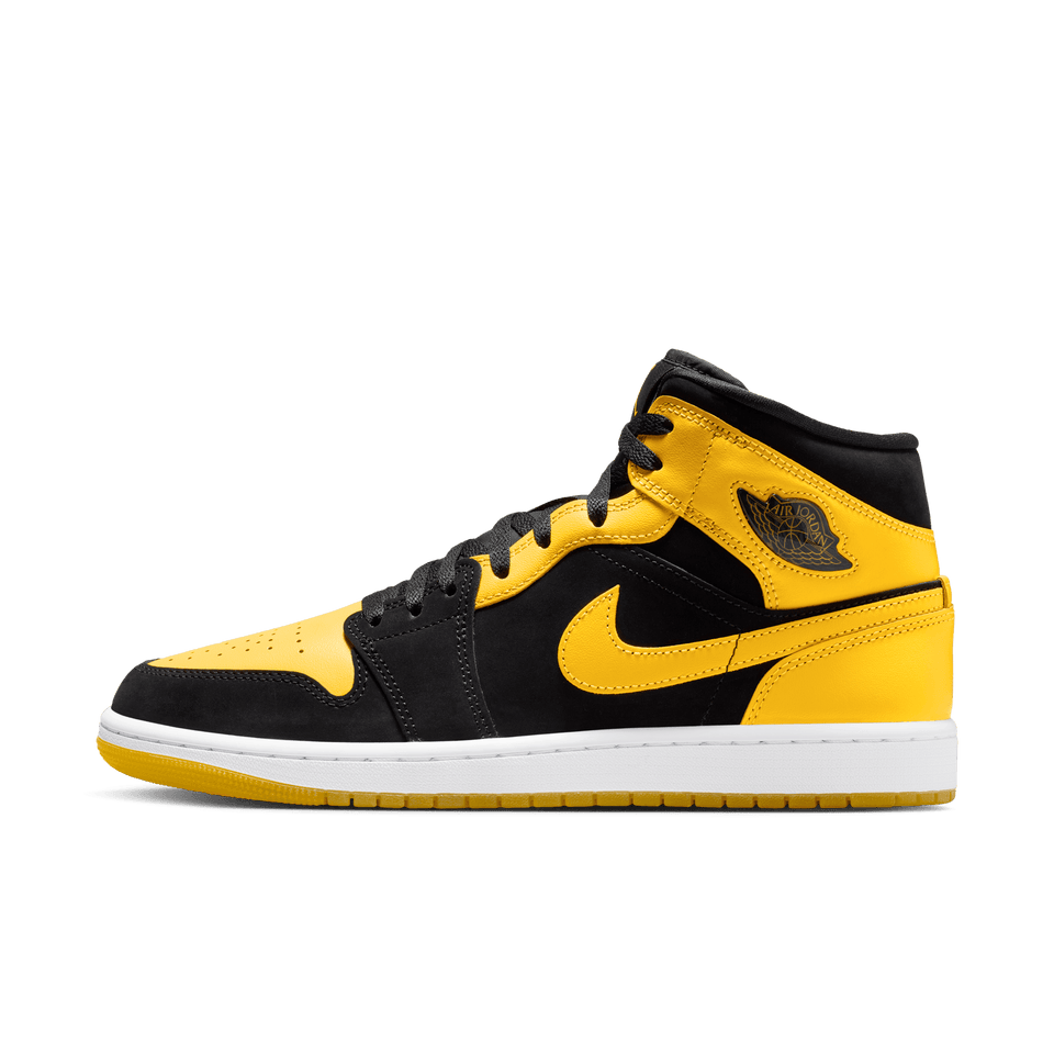 Air Jordan 1 Mid SE (Black/Varsity Maize-White) - Centre