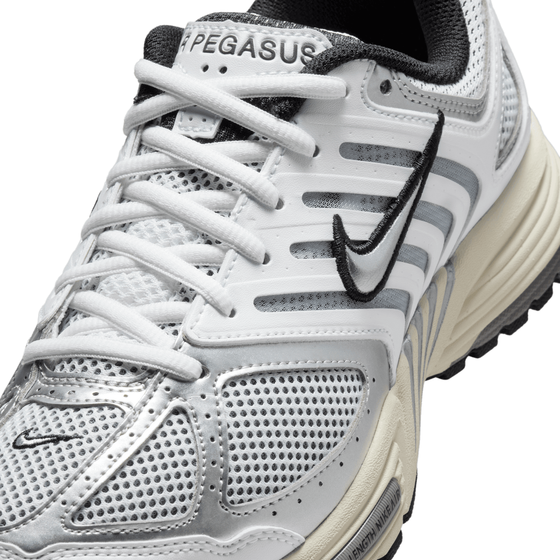 Women's Nike Air Pegasus 2005 (White/Metallic Silver-Coconut Milk-Black) - Women's Nike Air Pegasus 2005 (White/Metallic Silver-Coconut Milk-Black) - 