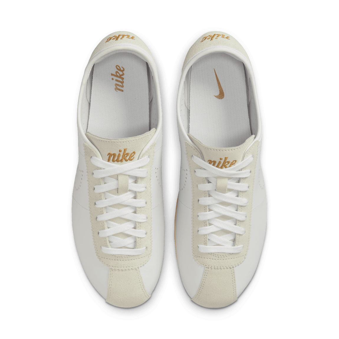 Women's Nike Cortez Leather (White/Bronze-Light Bone-Coconut Women's Nike Cortez Leather (White/Bronze-Light Bone-Coconut