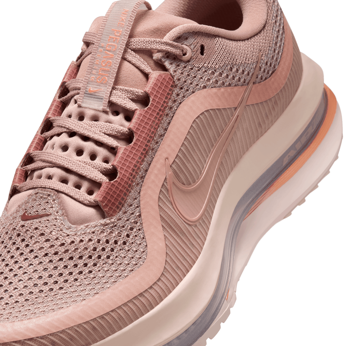 Women's Nike Pegasus Premium (Particle Pink/Metallic Rose Gold-Silt Red) - Women's Nike Pegasus Premium (Particle Pink/Metallic Rose Gold-Silt Red) - 