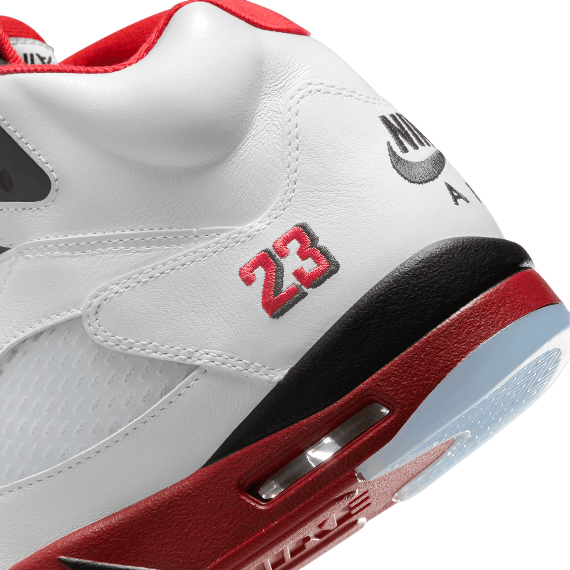 Air Jordan 5 Retro (White/Fire Red-Black) 9/13 - Air Jordan 5 Retro (White/Fire Red-Black) 9/13 - 