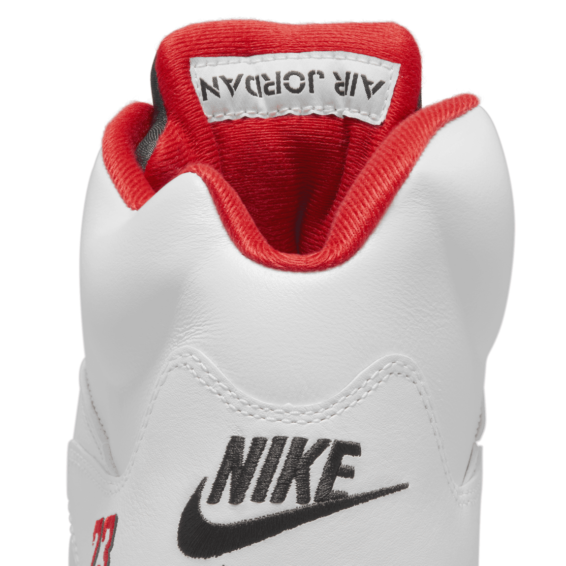 Air Jordan 5 Retro (White/Fire Red-Black) 9/13 - Air Jordan 5 Retro (White/Fire Red-Black) 9/13 - 