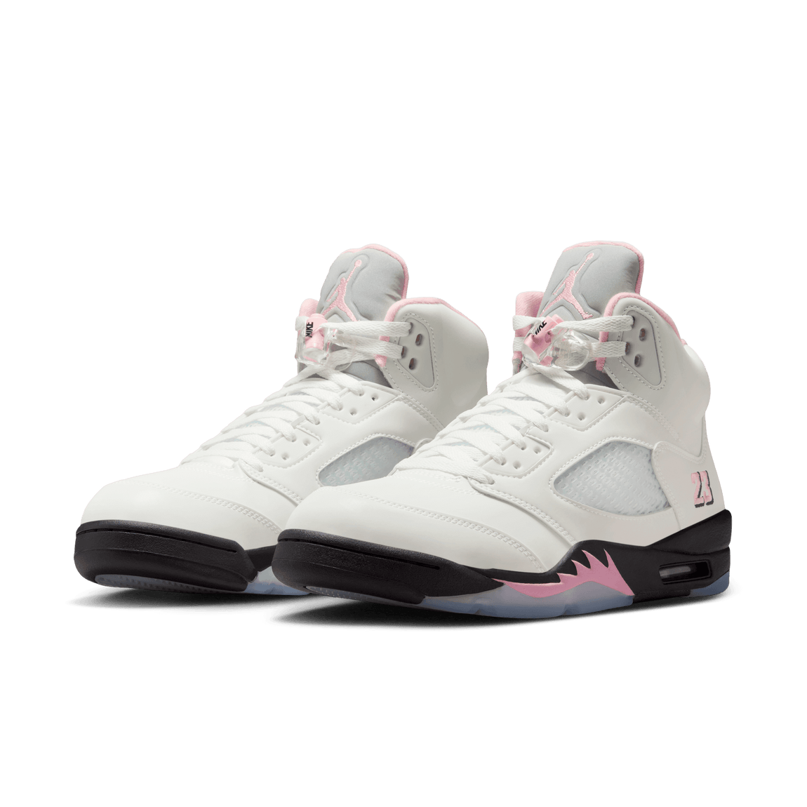Air Jordan 5 Retro (White/Med Soft Pink-Black) 10/11 - Air Jordan 5 Retro (White/Med Soft Pink-Black) 10/11 - 