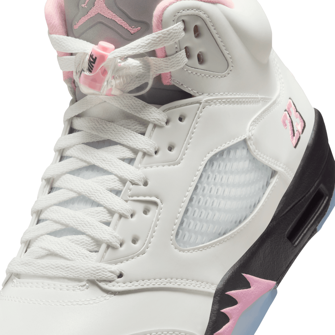 Air Jordan 5 Retro (White/Med Soft Pink-Black) 10/11 - Air Jordan 5 Retro (White/Med Soft Pink-Black) 10/11 - 