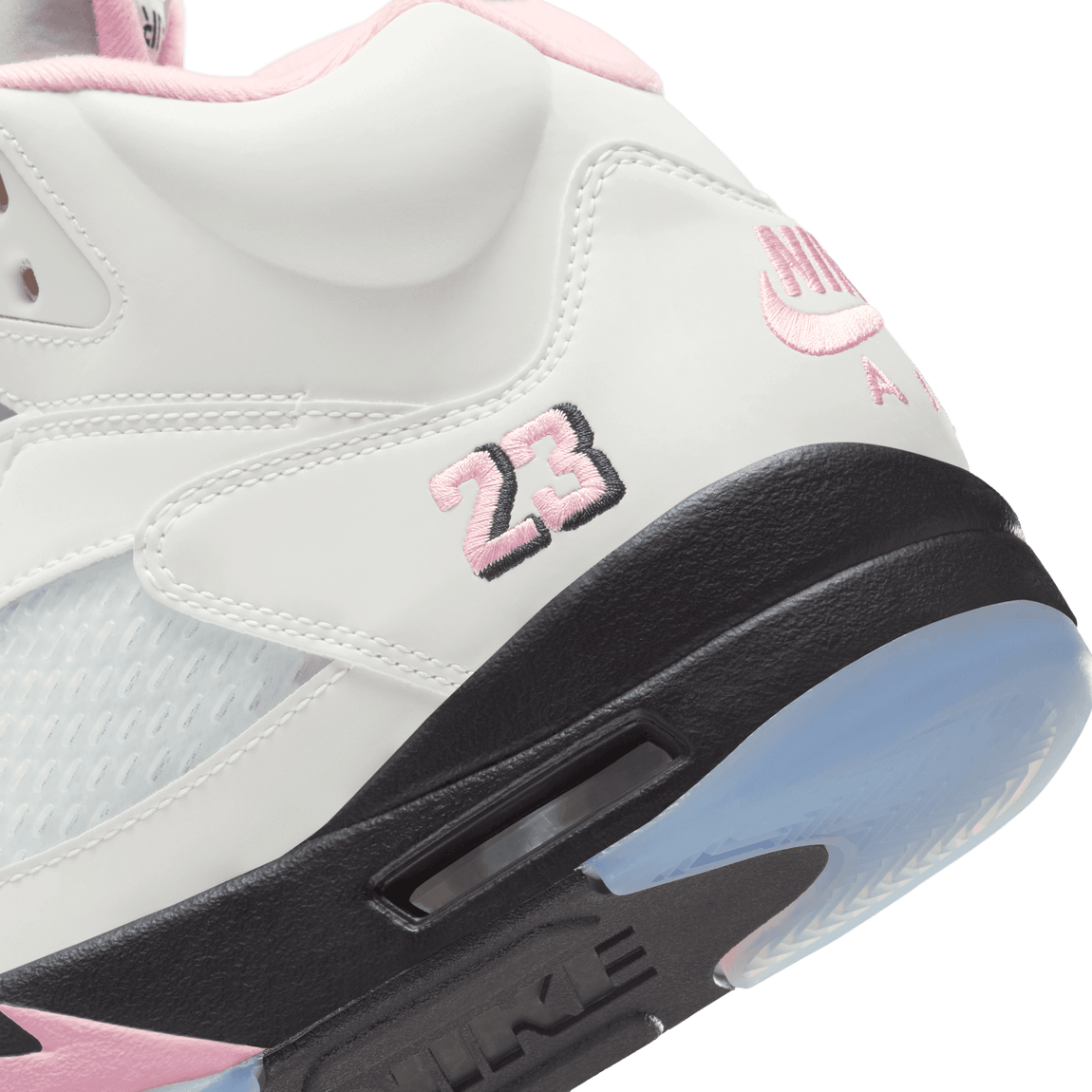 Air Jordan 5 Retro (White/Med Soft Pink-Black) 10/11 - Air Jordan 5 Retro (White/Med Soft Pink-Black) 10/11 - 