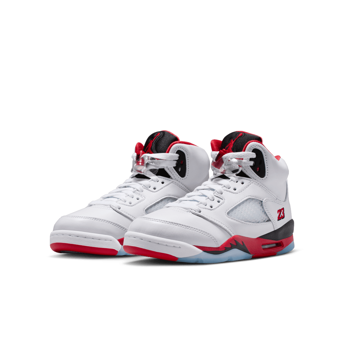 Air Jordan 5 Retro GS (White/Fire Red-Black) 9/13 - Air Jordan 5 Retro GS (White/Fire Red-Black) 9/13 - 