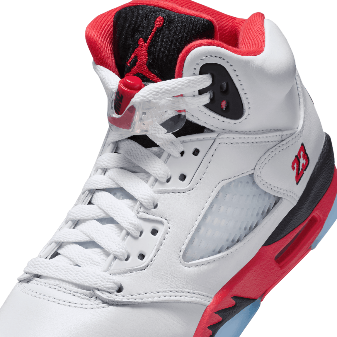 Air Jordan 5 Retro GS (White/Fire Red-Black) 9/13 - Air Jordan 5 Retro GS (White/Fire Red-Black) 9/13 - 