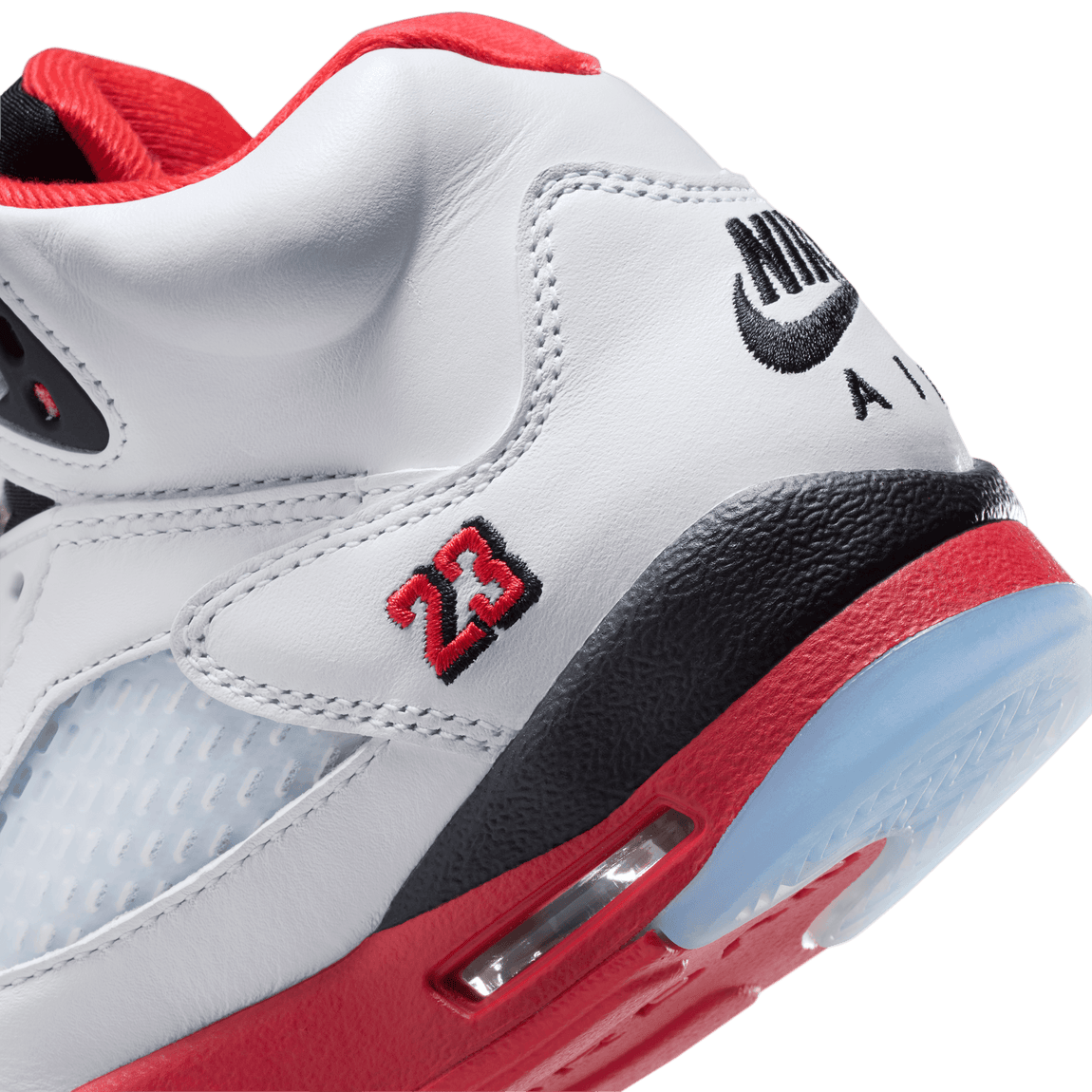 Air Jordan 5 Retro GS (White/Fire Red-Black) 9/13 - Air Jordan 5 Retro GS (White/Fire Red-Black) 9/13 - 