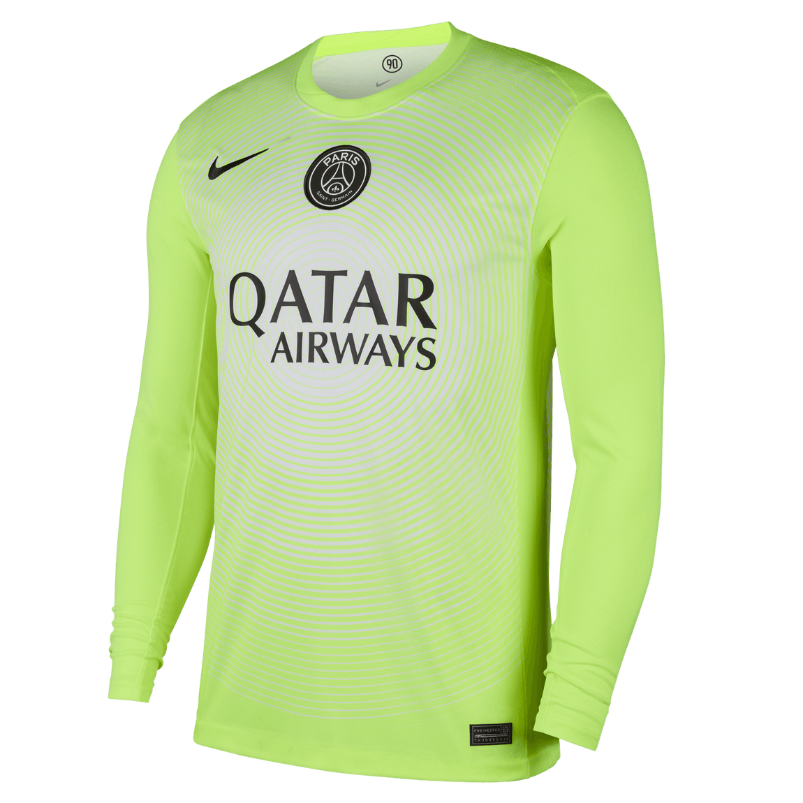 Nike Paris Saint-Germain 2025/26 Stadium Goalkeeper Dri-FIT Soccer Replica Jersey (Volt/White/Black) - Nike Paris Saint-Germain 2025/26 Stadium Goalkeeper Dri-FIT Soccer Replica Jersey (Volt/White/Black) - 