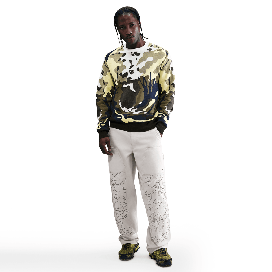 Nike Life Wilderness Sweater (Sail/Soft Yellow) - Nike Life Wilderness Sweater (Sail/Soft Yellow) - 