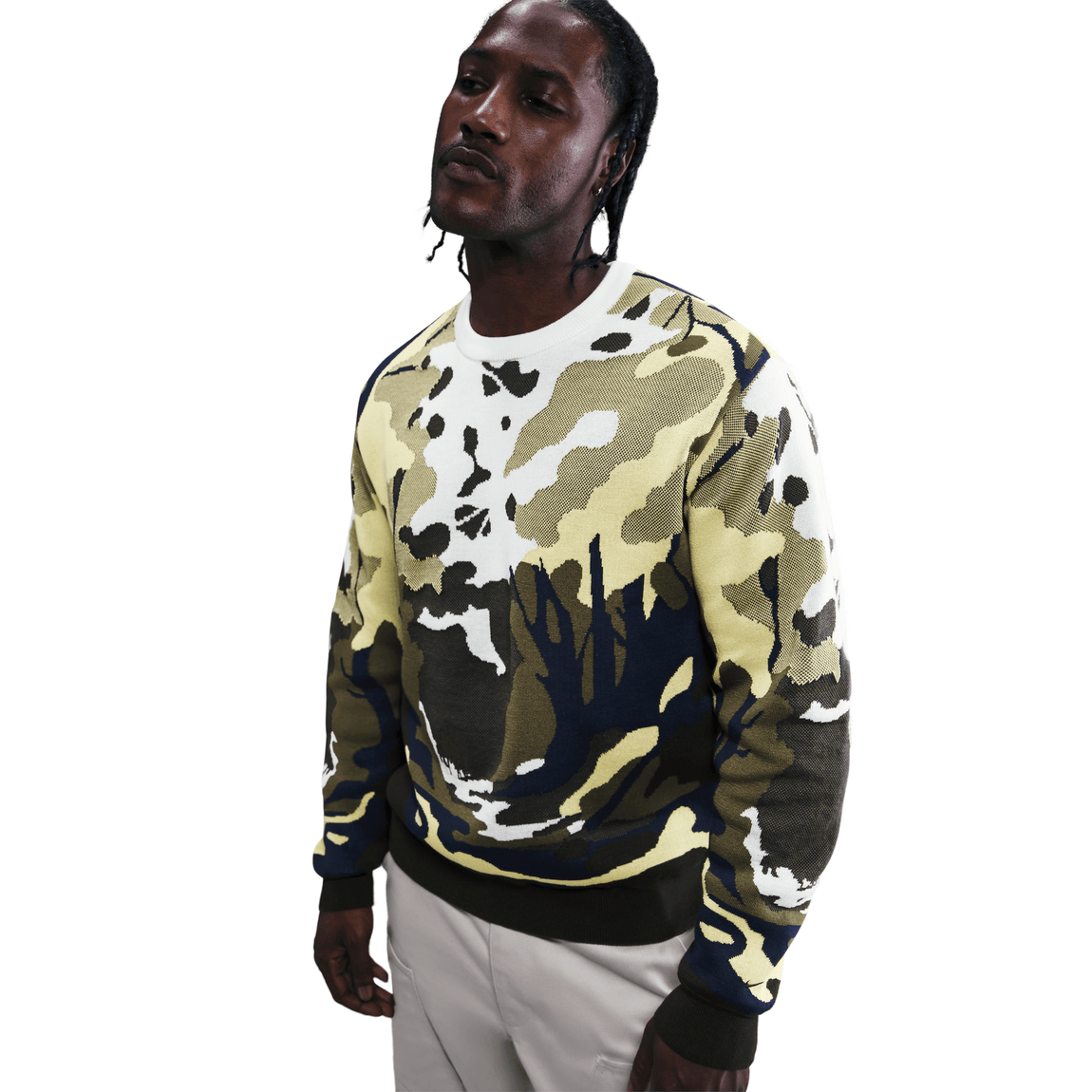 Nike Life Wilderness Sweater (Sail/Soft Yellow) - Nike Life Wilderness Sweater (Sail/Soft Yellow) - 