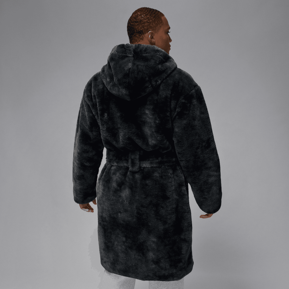 Jordan Brooklyn Holiday Fur Robe (Thunder Grey) - Jordan Brooklyn Holiday Fur Robe (Thunder Grey) - 
