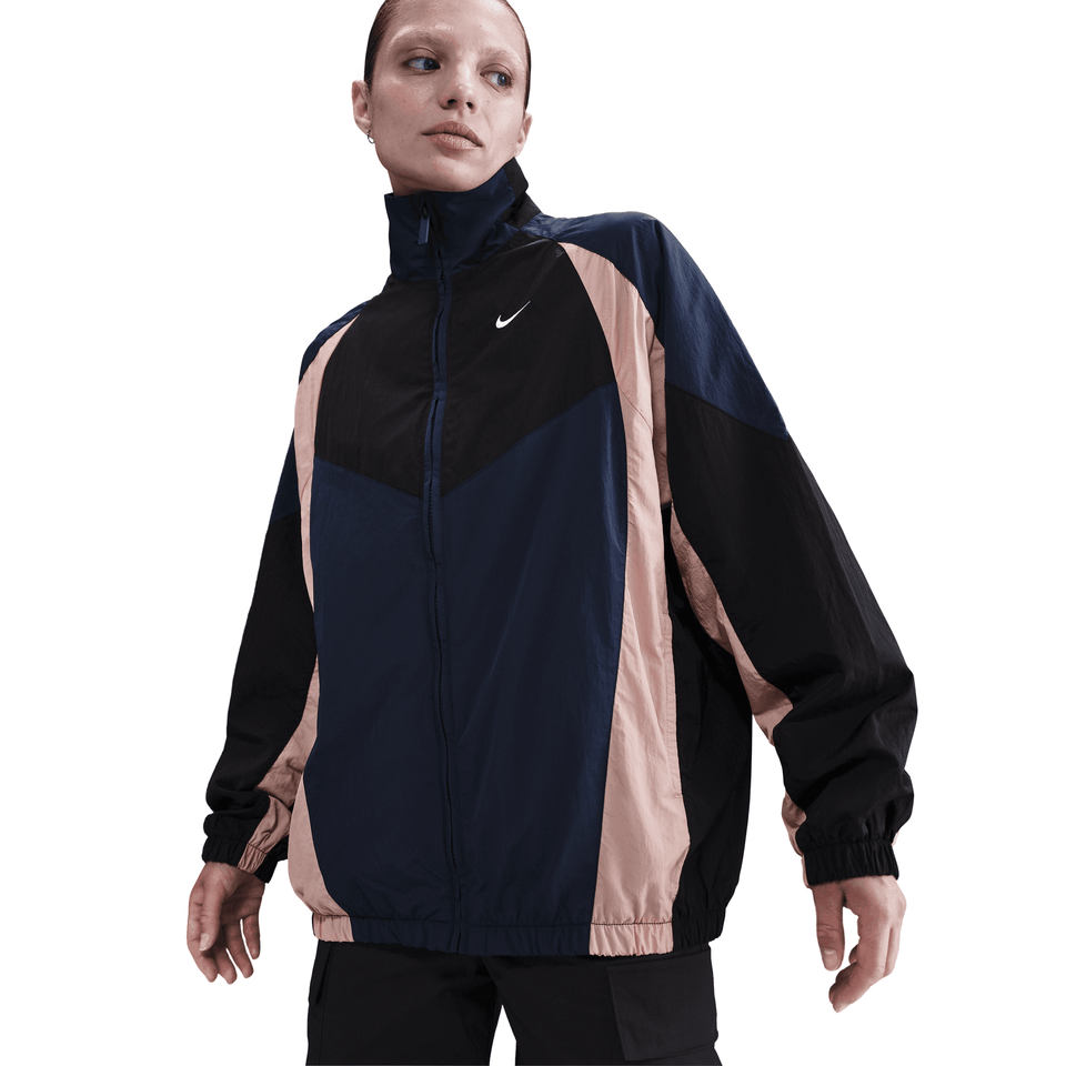 Women's Nike Sportswear Oversized Track Jacket (Midnight Navy/Black/Particle Pink/Sail) - Women
